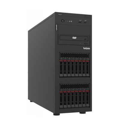 Server Lenovo ThinkSystem ST250 V2 Xeon E-2356G (6C, 3.2GHz, 12MB Cache/80W), 1x32GB, O/B, 2.5" HS (8), 5350-8i, HS 750W Titanium, XCC Enterprise, fără DVD
