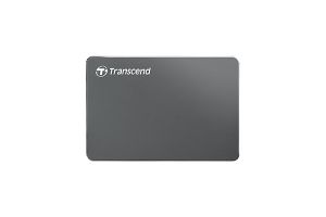 Hard disk Transcend 1TB, HDD portabil de 2,5 inchi, StoreJet M3, gri fier, subțire