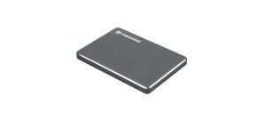 Hard disk Transcend 1TB, HDD portabil de 2,5 inchi, StoreJet M3, gri fier, subțire