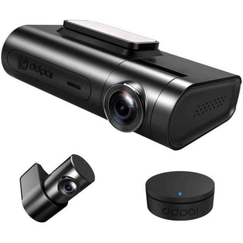 DDPAI Dash Cam Set X2S PRO, Rear Cam included, 4G, GPS, Bluetooth Remote Shutter