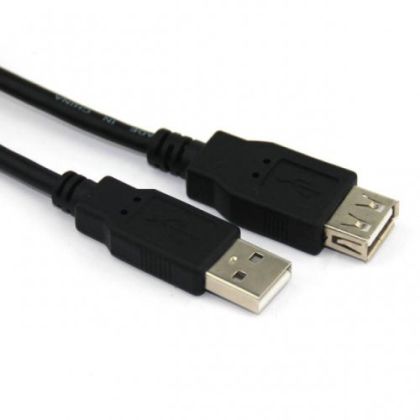 Cablu VCom USB 2.0 AM / AF Negru - CU202-B-1.5m
