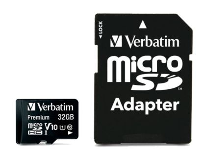 Memory Verbatim micro SDHC 32GB Class 10 (Incl. Adapter)