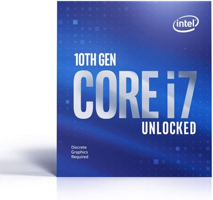 CPU Intel Comet Lake-S Core I7-10700KF 8 cores, 3.8Ghz (Up to 5.10Ghz), 16MB, 125W, LGA1200, BOX