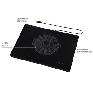 Hama "Slim" Notebook Cooler, black