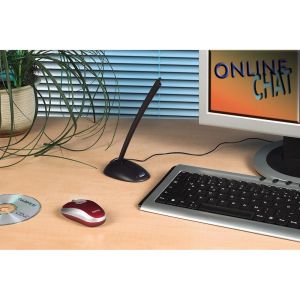 Microfon de birou HAMA CS-198, pentru PC/laptop, mufă de 3,5 mm, negru
