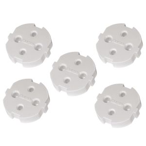 Child Safe Covers for Sockets with Earth Contact, 5 pieces
