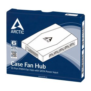 Splitter Arctic pentru ventilatoare Case Fan Hub - 10 porturi PWM cu SATA Power