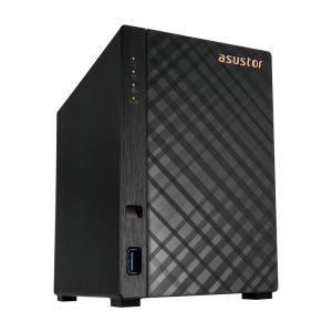 Stocare în rețea Asustor AS1102T, NAS cu 2 locații, Realtek RTD1296, Quad-Core, 1,4 GHz, 1 GB DDR4 (neextensibil), 2,5 GbE x1, USB3.2 Gen1 x2, WOW (Wake on WAN), System Sleep Mode