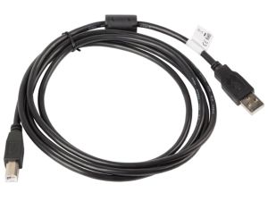 Cablu Lanberg USB-A (M) -> cablu USB-B (M) 2.0 1,8 m, ferită neagră
