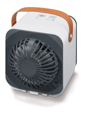 Fan Beurer LV 50 Fresh Breeze table fan, Cools for up to 4 hours, Evaporation principle, Removable water tank, 3 settings, Filter change indicator, USB connection, 460 g