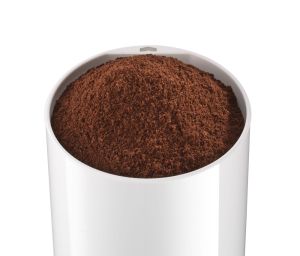 Rasnita de cafea Bosch TSM6A011W, Rasnita de cafea, 180W, pana la 75g boabe de cafea, Alb