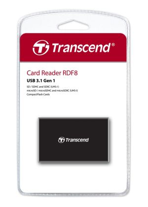 Cititor de carduri Transcend All-in-1 Multi Memory Card Reader, USB 3.0/3.1 Gen 1, negru
