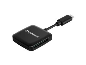Card reader Transcend SD/microSD Card Reader, USB 3.2 Gen 1, Black, Type C