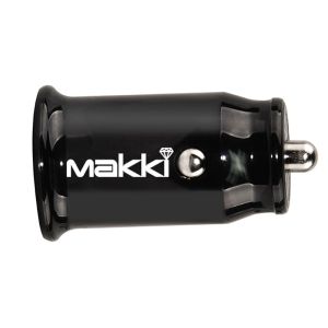 Încărcător pentru mașină Makki Încărcător rapid pentru mașină - Type-C + USB QC3.0 20W - MAKKI-CC20W02-BK