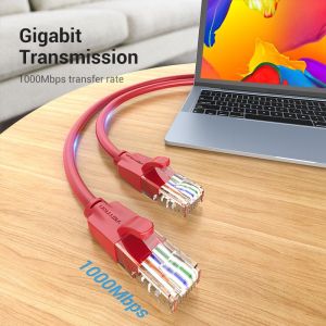 Cablu Vention LAN UTP Cat.6 Patch Cable - 1M Roșu - IBERF