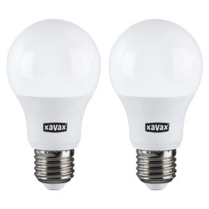 Set becuri LED XAVAX, e27, 8W, 806 lm, 3000 K, bec, 2 bucati
