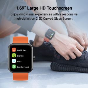 Maimo Smartwatch - Maimo Watch Black - SPO2, HeartRate, Amazon Alexa