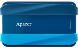 Hard disk Apacer AC533, 1TB 2.5" SATA HDD USB 3.2 Portable Hard Drive Plastic / Rubber Vibrant blue