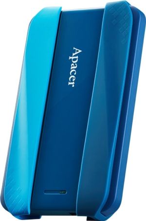 Твърд диск Apacer AC533, 1TB 2.5" SATA HDD USB 3.2 Portable Hard Drive Plastic / Rubber Vibrant blue