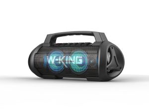 Difuzor de petrecere mobil Bluetooth W-King Difuzor de petrecere Bluetooth - D10 Black - 70W, intrare microfon Karaoke, spectacol de lumini