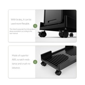 Orico PC Stand - Computer Bracket - Water Resistant, Black - CPB3-BK