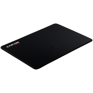 CANYON MP-4, Mouse pad, 350X250X3MM, Multipandex, fully black with our logo (non gaming), blister cardboard
