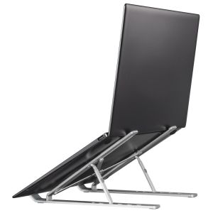 Hama Aluminium Notebook Stand, Folding, Inclinable, up to 39 cm (15.4"), silver