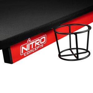 Birou pentru jocuri Nitro Concepts D12, negru/roșu
