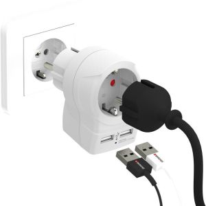 Travel Adapter SKROSS home USB power hub with a socket extender