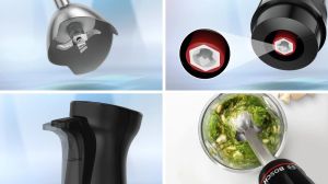 Пасатор Bosch MSM4B670, SER4, Blender, ErgoMaster, 1000 W, Dynamic Speed Control, QuattroBlade System Pro, Included Blender, Measuring cup, Food processor & Stainless steel whisk, Black, anthracite