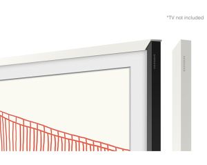 Accesoriu Ramă albă modernă personalizabilă Samsung pentru televizorul The Frame de 65 inchi