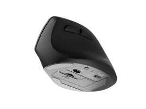 Mouse Natec Vertical Mouse Crake 2 BLUETOOTH 5.2 + 2.4GHZ NEGRU 2400dpi, dreptaci, negru