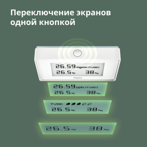 Monitor pentru calitatea aerului Aqara TVOC: Model Nr: AAQS-S01; SKU: AS029GLW02