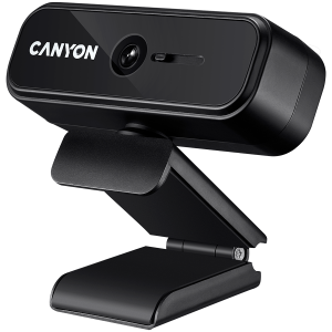CANYON C2, 720P HD 1.0 Mega cameră web cu focalizare fixă cu USB2.0. conector, lunetă de vizualizare rotativă 360°, 1,0 Mega pixeli, MIC încorporat, Rezoluție 1280*720 (1920*1080 prin interpolare), unghi de vizualizare 46°, lungime cablu 1,5 m, 90*60*55 m