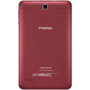 Prestigio Wize 3418 4G, PMT3418_4GE_C_WN, Signal SIM, 4G 8''(800*1280)IPS display, Android 6.0, până la 1.1GHz 64-bit quad core, 1GB DDR, 8GB Flash, 0.3MP față + camera spate 2.0MP. Baterie de 4200mAh, Culoare/Roșu Vin.