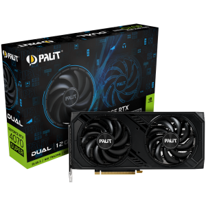 Palit RTX 4070 Super Dual 12GB GDDR6X, 192 bit, 1x HDMI 2.1a, 3x DP 1.4a, 2 Fan, 1x 16-pin Power connector, recommended PSU 750W, NED407S019K9-1043D