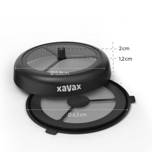 Xavax Reusable Pads, Set of 2 for Senseo and Similar Models, Reusable Pad Filter