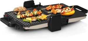 Контактен грил Bosch TCG3302, Contact grill 3 in 1, 2000 W,  Removable aluminum grill plates with non-stick ceramic coating, silver
