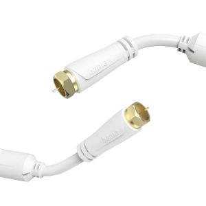 Hama SAT Connection Cable, F-Plug - F-Plug, Gold-Plated, 1.5 m, 100 dB