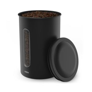 XAVAX Cutie cafea 1,3 kg boabe sau 1,5 kg pulbere, ermetic, negru