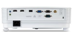 Proiector multimedia Acer Projector P1257i DLP, XGA (1024x768), 4800 ANSI LUMENS, 20000:1, 2x HDMI, RCA, dongle wireless inclus, intrare/ieșire audio, intrare/ieșire VGA, RS-232, Bluelight Shield, LumiSense, încorporat in in in difuzor de 10 W, 2,4 kg, al