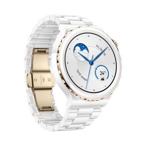 Huawei Watch GT 3 Pro 43mm, Frigga-B19T, 1.32", Amoled, 466x466, PPI 352, 4GB, Bluetooth 5.2, supports BLE/BR/EDR, 5ATM, Battery 292 maAh, White Ceramic Strap