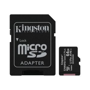 Card de memorie Kingston Canvas Select Plus microSDXC 64GB, clasa 10 UHS-I