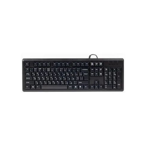 Клавиатура на Руски, A4tech KR92, USB, Черна, кирилизирана на Руски