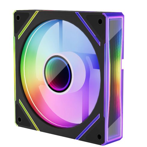 1stPlayer Fan 120mm FC7R - Infinity Mirror ARGB, REVERSE - Black