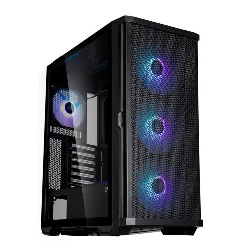 Кутия ZALMAN Z10 PLUS, Tempered Glass, RGB Mid-Tower, Черна
