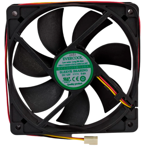 Evercool Fan 120x120x25 Sleeve 2000rpm - EC12025M12SA