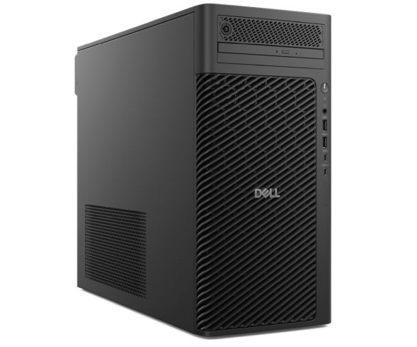 Работна станция Dell Pro Max Tower T2 FCT2250, Intel Core Ultra 7 265 (30 MB cache, 20 cores,  1.8 GHz to 5.3GHz), 32GB: 2 x 16 GB, DDR5, 5600 MT/s, 1TB SSD PCIe M.2, NVIDIA A1000, 8 GB GDDR6, Bulgarian Keyboard&Mouse, 500W, Win 11Pro, 3Y PS