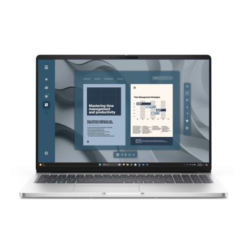 Лаптоп Dell Pro 16 PC16255, AMD Ryzen AI 7 350 (24 MB, 8C, up to 5.0 GHz), 16.0" FHD+(1920x1200) IPS, AG, 300nits, 16 GB, DDR5, 5600 MT/s, 512 GB SSD, AMD Radeon 860M, FHD HDR + IR Cam and Mic, Wi-Fi 6E, FPR, Backlit Kb, Win 11 Pro, 3Y PS, Platinum silver