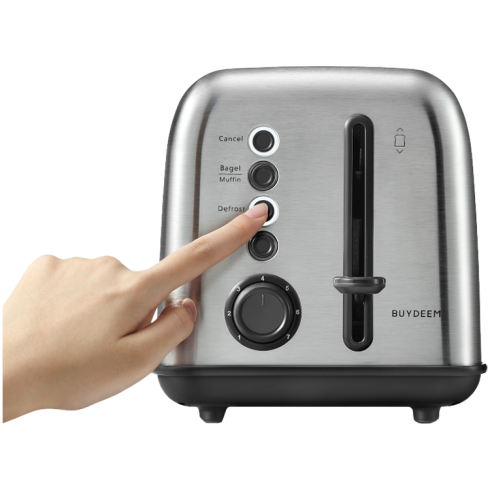 BUYDEEM 2 Slice Toaster, model DT620E, color Stainless Steel, EU